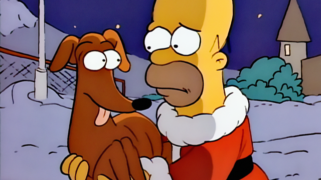 Cena do episódio “O Prêmio de Natal” de Os Simpsons