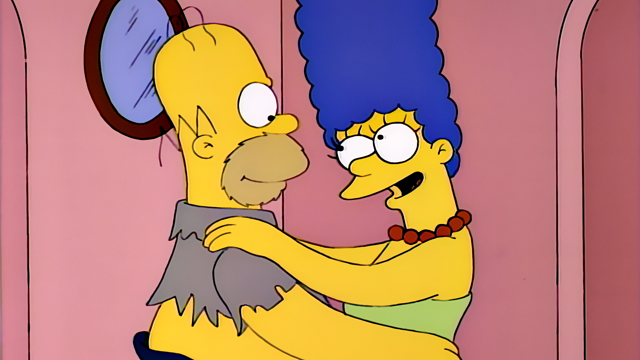 Cena do episódio “Os Segredos de um Casamento Bem-Sucedido” de Os Simpsons