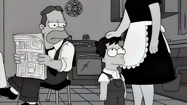 Cena do episódio “Vovô e a Disfunção Sexual” de Os Simpsons