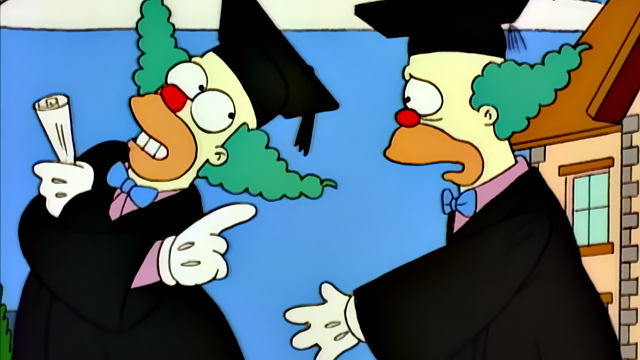 Cena do episódio “Homie, o palhaço” de Os Simpsons