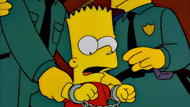 Cena do episódio “Bart Versus Austrália” de Os Simpsons