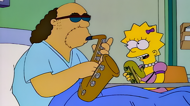 Cena do episódio “A Volta de Springfield” de Os Simpsons