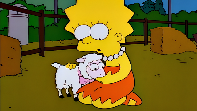 Cena do episódio “Lisa, A Vegetariana” de Os Simpsons