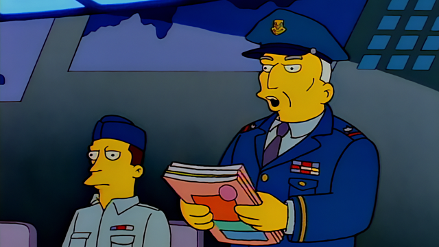 Cena do episódio “O Último Crime de Bob” de Os Simpsons