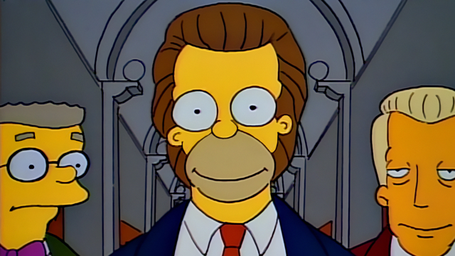 Cena do episódio “Simpson e Dalila” de Os Simpsons