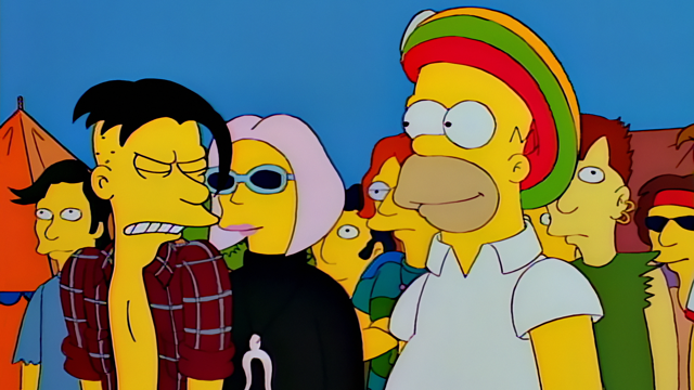 Cena do episódio “Homer, o Rei do Festival” de Os Simpsons
