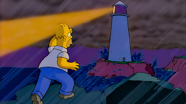 Cena do episódio “A Misteriosa Viagem de Homer” de Os Simpsons