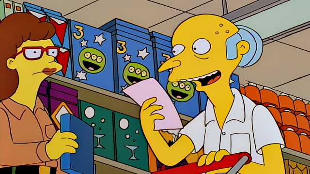 Cena do episódio “Lisa e o Velhote” de Os Simpsons