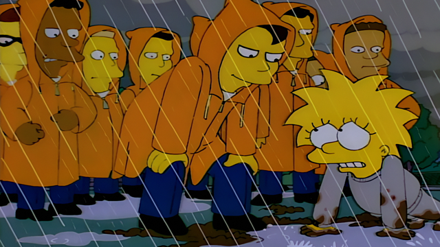 Cena do episódio “A Guerra Secreta de Lisa Simpson” de Os Simpsons
