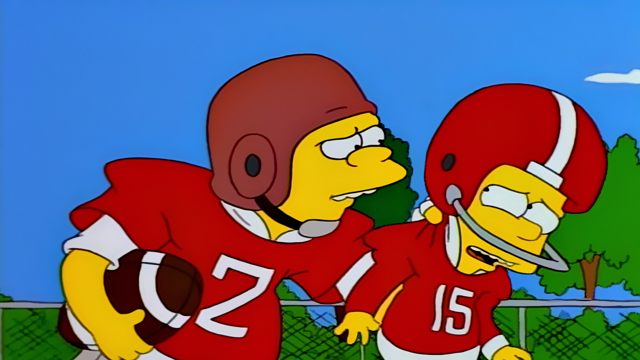 Cena do episódio “O Craque É Bart” de Os Simpsons