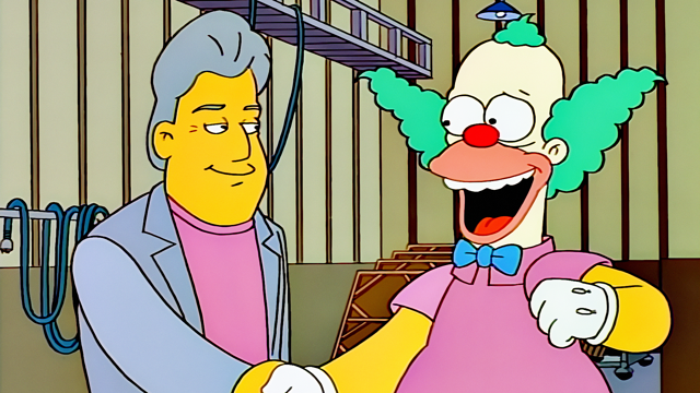 Cena do episódio “A Última Tentação de Krusty” de Os Simpsons