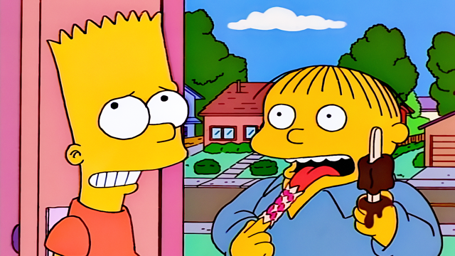 Cena do episódio “Um Novo Amigo” de Os Simpsons