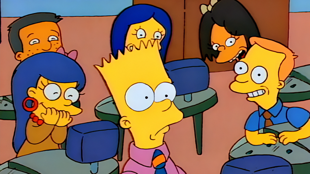 Cena do episódio “Bart, o Gênio” de Os Simpsons