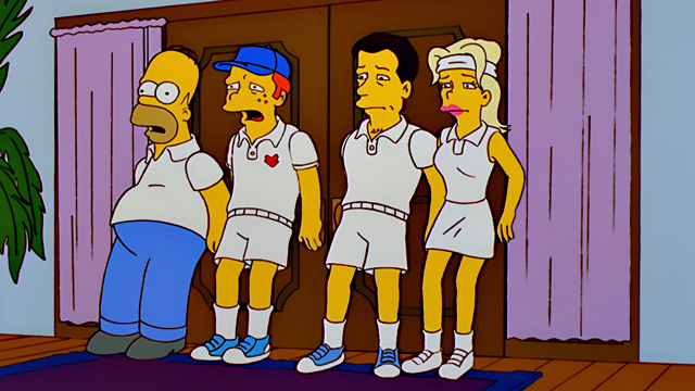 Cena do episódio “Quando Nasce uma Fofoca” de Os Simpsons