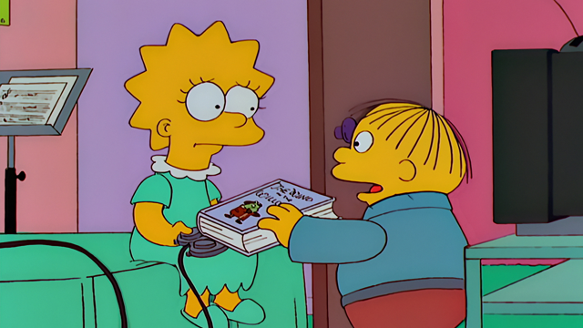 Cena do episódio “Lisa Tira um “A”” de Os Simpsons