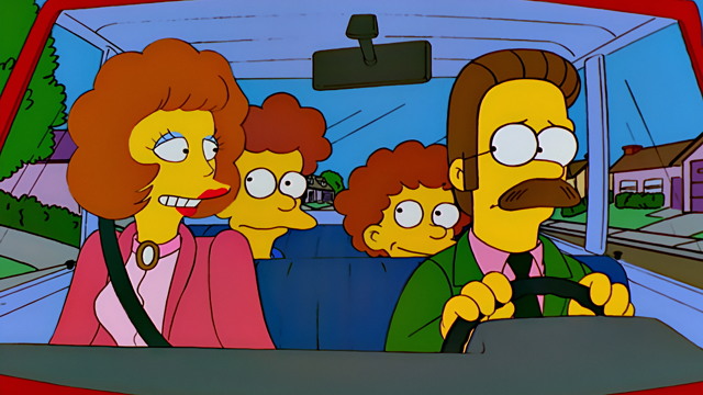 Cena do episódio “Viva Ned Flanders” de Os Simpsons