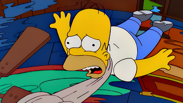 Cena do episódio “Homer É o Máximo” de Os Simpsons