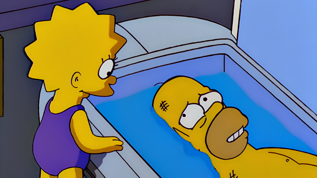 Cena do episódio “Deem um Lugar para Lisa” de Os Simpsons