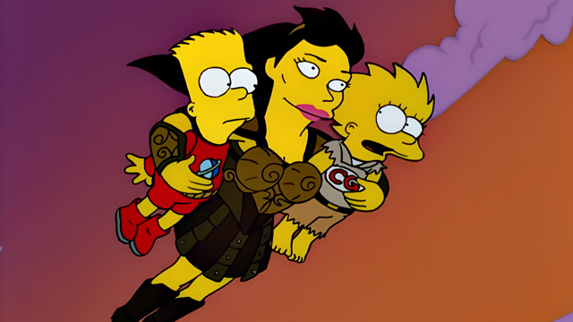 Cena do episódio “Casa na Árvore dos Horrores X” de Os Simpsons