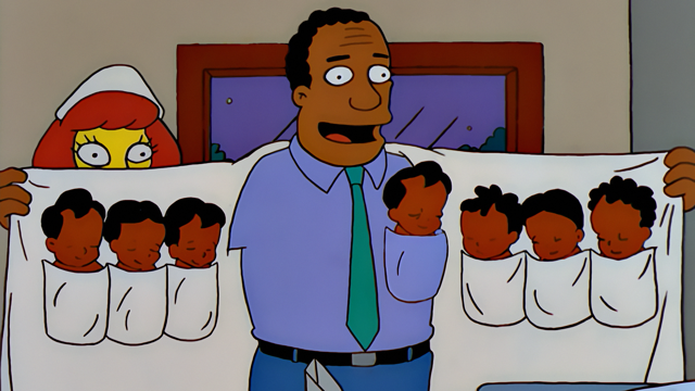 Cena do episódio “Mau Comportamento” de Os Simpsons