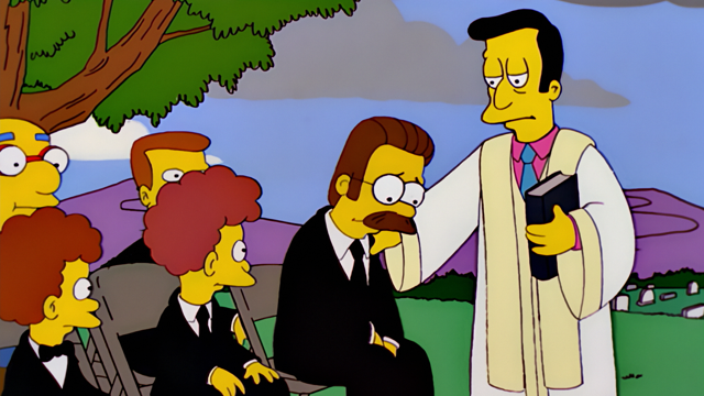 Cena do episódio “Sozinho Outra Vez, na Natureza” de Os Simpsons