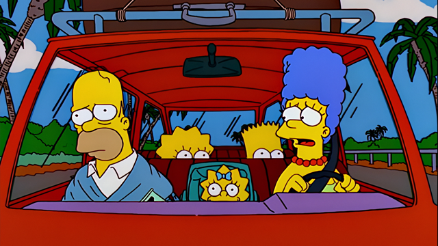 Cena do episódio “Mate o Jacaré e Fuja” de Os Simpsons