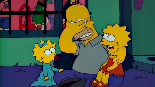 Cena do episódio “Homer Contra Lisa e o 8º Mandamento” de Os Simpsons