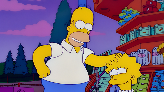 Cena do episódio “Homer Faz Greve de Fome” de Os Simpsons