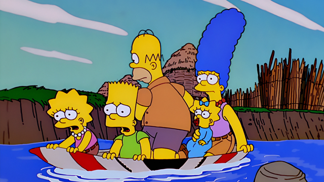 Cena do episódio “O Safári” de Os Simpsons