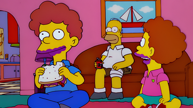 Cena do episódio “Filhos de um Idiota” de Os Simpsons