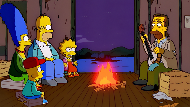 Cena do episódio “Contos da Carochinha” de Os Simpsons
