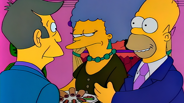 Cena do episódio “O Amor É Belo” de Os Simpsons