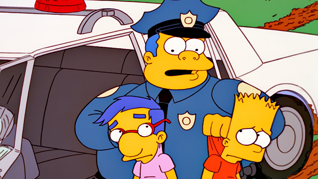 Cena do episódio “Todo Pai Tem uma Juíza que é uma Fera” de Os Simpsons