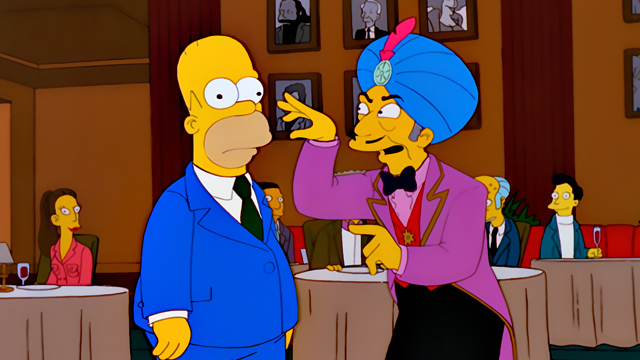 Cena do episódio “Os Anos Mais Bobos” de Os Simpsons