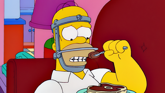 Cena do episódio “De Mandíbula Bem Fechada” de Os Simpsons