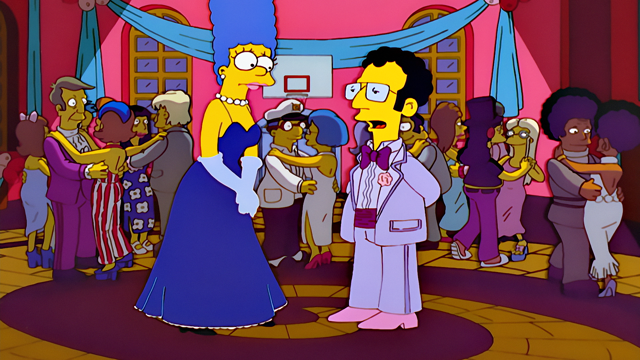 Cena do episódio “Uma Proposta Não Muito Decente” de Os Simpsons