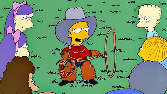 Cena do episódio “A Última Arma do Oeste” de Os Simpsons
