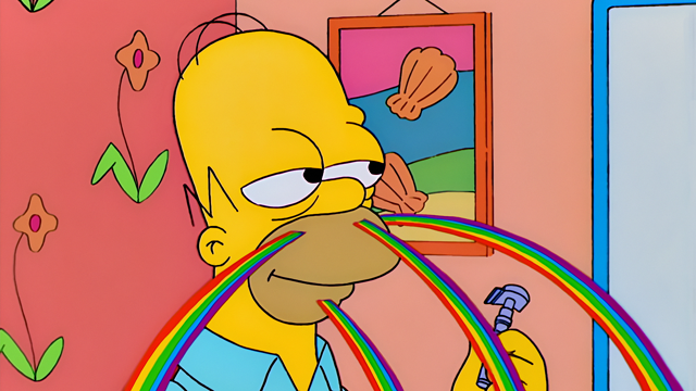 Cena do episódio “Fim de Semana em Burnsie” de Os Simpsons