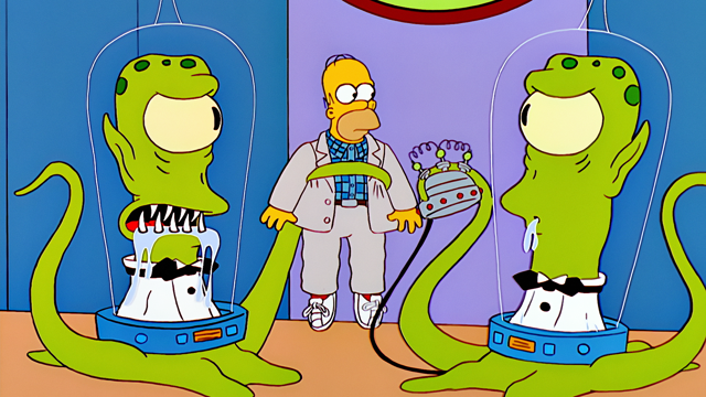 Cena do episódio “Homenagem a Homer” de Os Simpsons