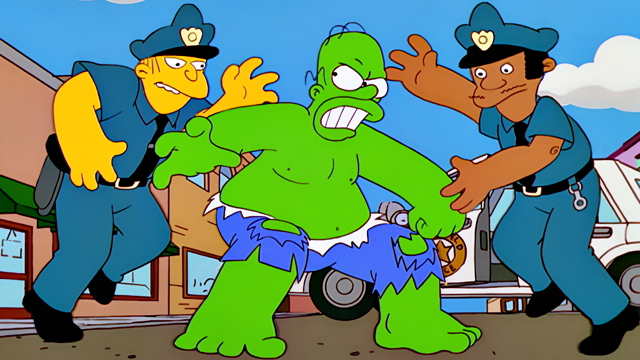Cena do episódio “Estou Furioso (Amarelo)” de Os Simpsons