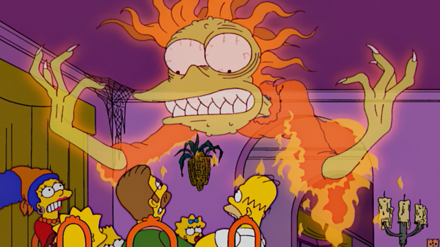 Cena do episódio “Casa da Árvore do Terror XIII” de Os Simpsons