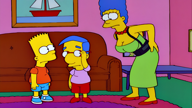 Cena do episódio “Grande Marge” de Os Simpsons