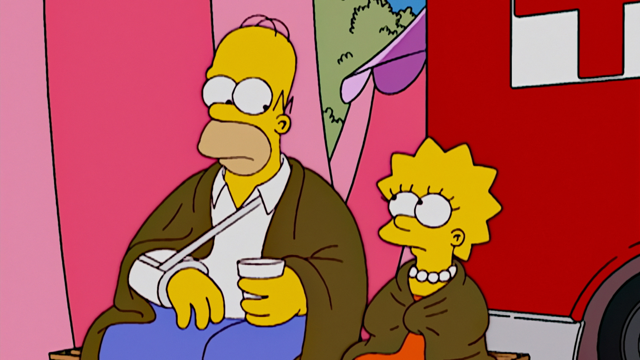 Cena do episódio “O Pai que Sabia Pouco” de Os Simpsons