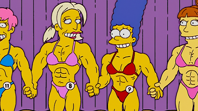 Cena do episódio “Os Braços Fortes da Mamãe” de Os Simpsons