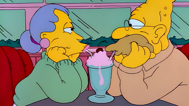 Cena do episódio “Dinheiro de Velho” de Os Simpsons