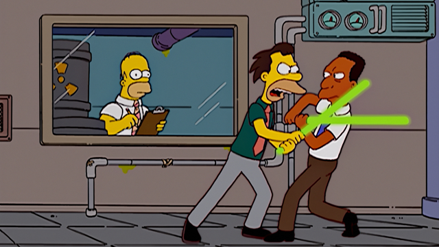 Cena do episódio “Homer Magnata” de Os Simpsons