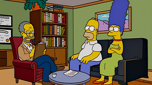 Cena do episódio “Pare Minha Mulher, Por Favor” de Os Simpsons