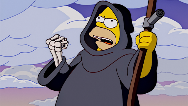 Cena do episódio “A Casa da Árvore dos Horrores XIV” de Os Simpsons