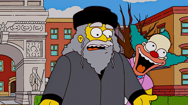 Cena do episódio “Eu, Palhaço” de Os Simpsons