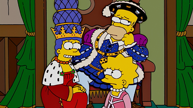 Cena do episódio “Marge Viaja na História” de Os Simpsons
